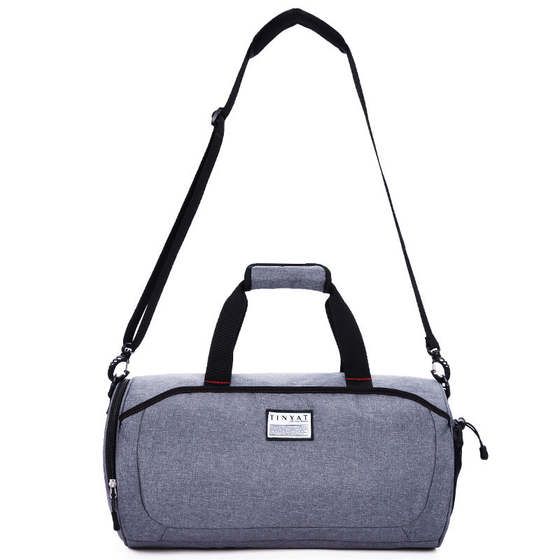 Waterproof Shoulder Gym Bag with Shoes Compartment - Blue Force Sports