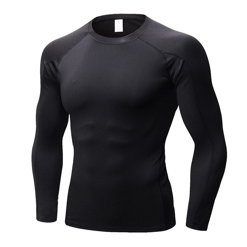 Men's Quick Dry Compression T-Shirt - Blue Force Sports