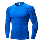 Men's Quick Dry Compression T-Shirt - Blue Force Sports
