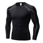 Men's Quick Dry Compression T-Shirt - Blue Force Sports