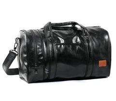 Large Capacity Leather Sports Bag - Blue Force Sports