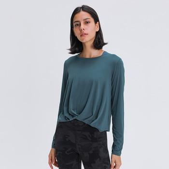 Women's Wave Loose Yoga Top - Blue Force Sports