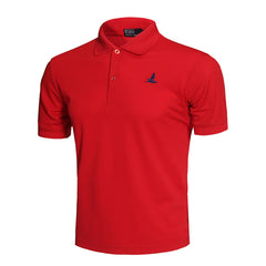 Men's Breathable Quick-Dry Golf Polo T-Shirt - Blue Force Sports