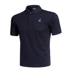 Men's Breathable Quick-Dry Golf Polo T-Shirt - Blue Force Sports