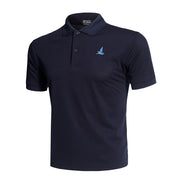 Men's Breathable Quick-Dry Golf Polo T-Shirt - Blue Force Sports