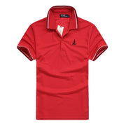 Men's Breathable Quick-Dry Golf Polo T-Shirt - Blue Force Sports