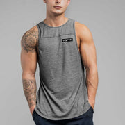 Men's Cotton Sport Tank Top - Blue Force Sports
