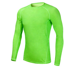 Men's Compression Sport Yoga T-Shirt with Long Sleeves - Blue Force Sports