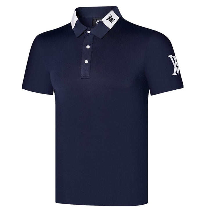 Classic Style Golf Polo Shirt for Men - Blue Force Sports