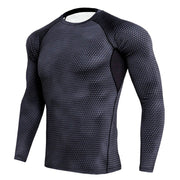 Men's Long Sleeved Elastic T-Shirt - Blue Force Sports