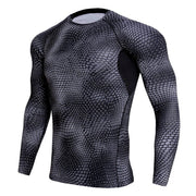 Men's Long Sleeved Elastic T-Shirt - Blue Force Sports