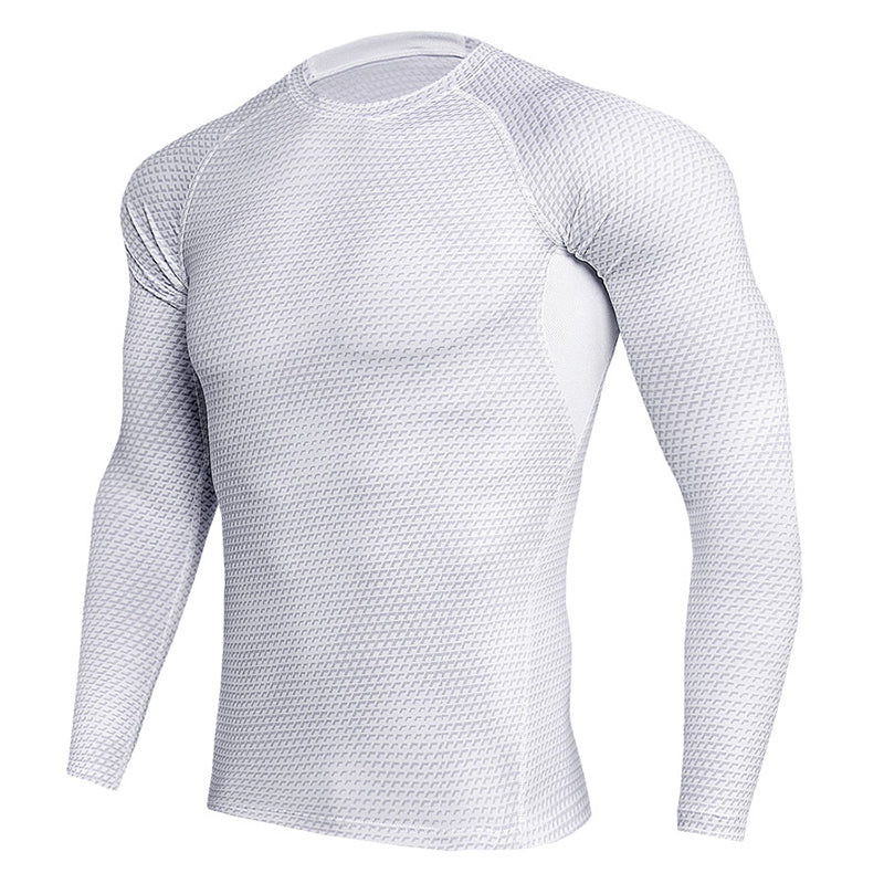 Men's Long Sleeved Elastic T-Shirt - Blue Force Sports