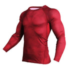 Men's Long Sleeved Elastic T-Shirt - Blue Force Sports