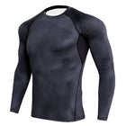 Men's Long Sleeved Elastic T-Shirt - Blue Force Sports