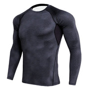 Men's Long Sleeved Elastic T-Shirt - Blue Force Sports