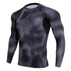 Men's Long Sleeved Elastic T-Shirt - Blue Force Sports