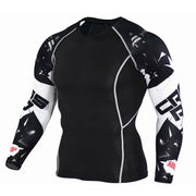 Men's O-Necked Long Sleeved T-Shirt - Blue Force Sports