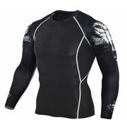 Men's O-Necked Long Sleeved T-Shirt - Blue Force Sports