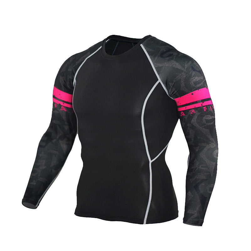 Men's O-Necked Long Sleeved T-Shirt - Blue Force Sports