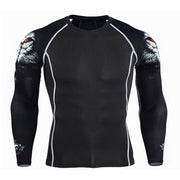 Men's O-Necked Long Sleeved T-Shirt - Blue Force Sports