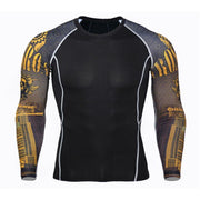Men's O-Necked Long Sleeved T-Shirt - Blue Force Sports