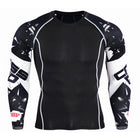 Men's O-Necked Long Sleeved T-Shirt - Blue Force Sports