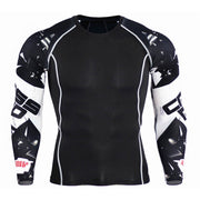 Men's O-Necked Long Sleeved T-Shirt - Blue Force Sports