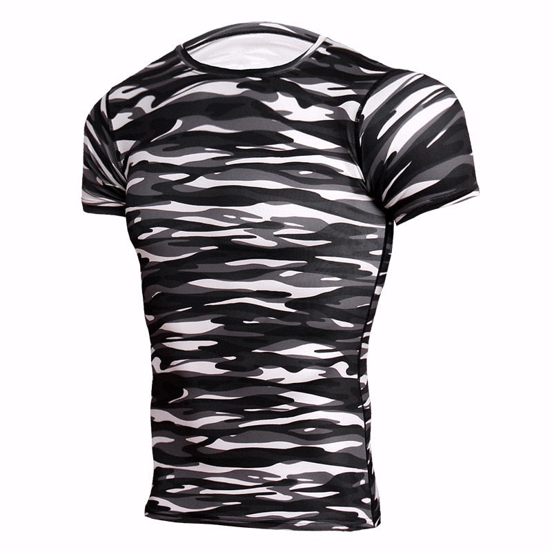 Men's Camouflage Patterned T-Shirt - Blue Force Sports
