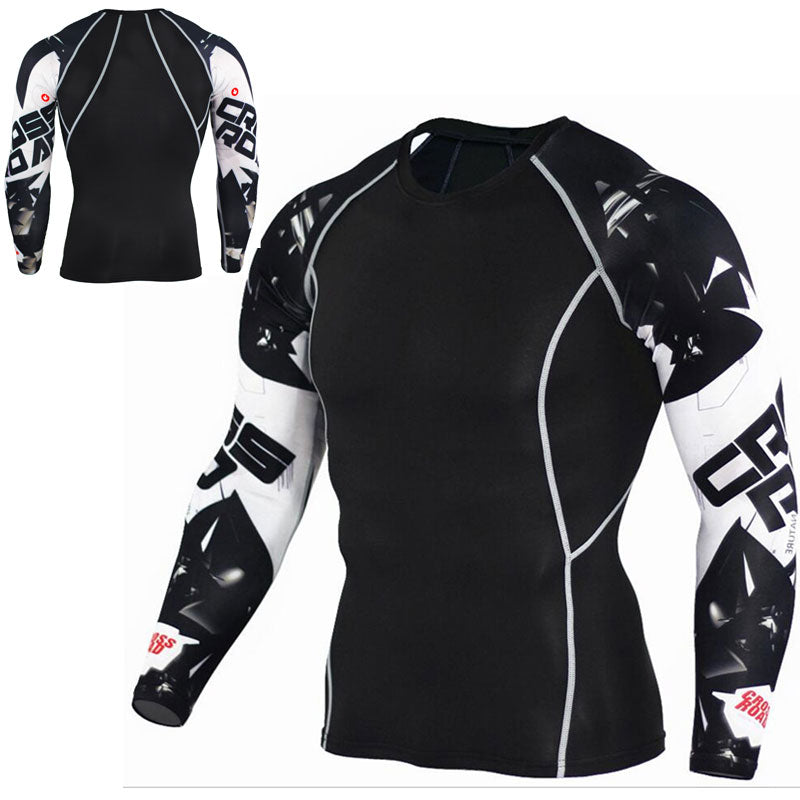 Men Long Sleeves Thermal T-Shirt - Blue Force Sports
