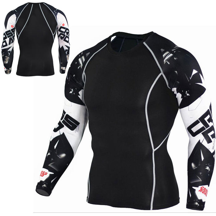Men Long Sleeves Thermal T-Shirt - Blue Force Sports