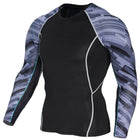 Men Long Sleeves Thermal T-Shirt - Blue Force Sports