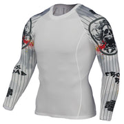 Men Long Sleeves Thermal T-Shirt - Blue Force Sports