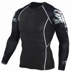 Men Long Sleeves Thermal T-Shirt - Blue Force Sports