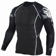 Men Long Sleeves Thermal T-Shirt - Blue Force Sports