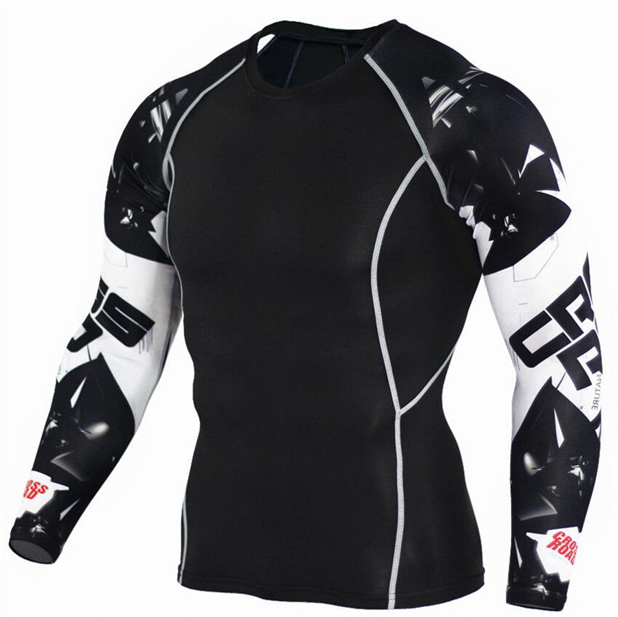 Men Long Sleeves Thermal T-Shirt - Blue Force Sports