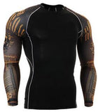 Men Long Sleeves Thermal T-Shirt - Blue Force Sports