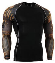 Men Long Sleeves Thermal T-Shirt - Blue Force Sports