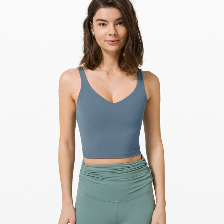 Women's Deep-V Sports Crop Top - Blue Force Sports