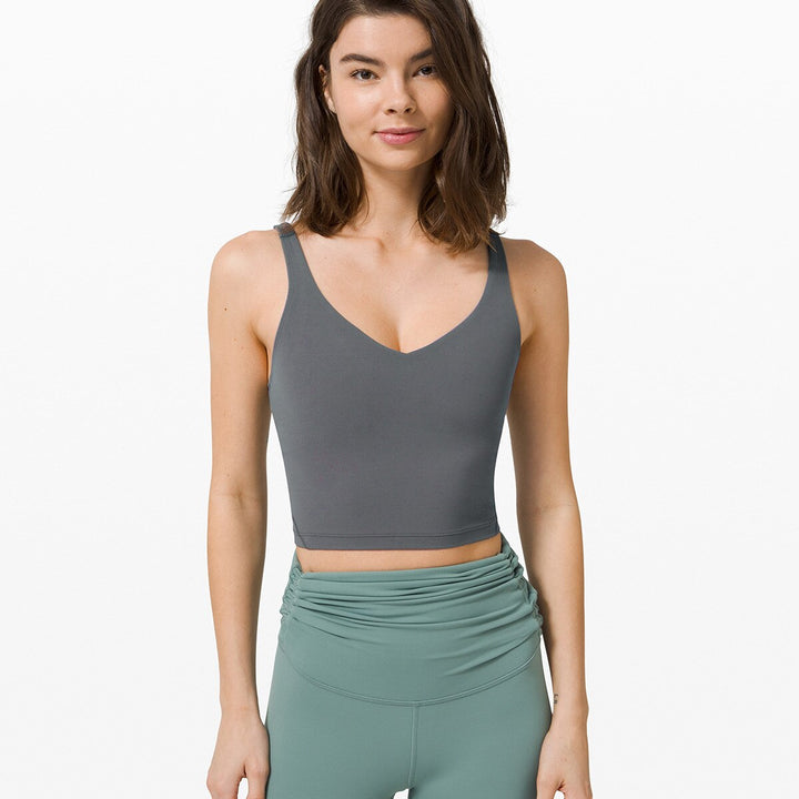 Women's Deep-V Sports Crop Top - Blue Force Sports