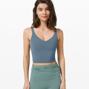 Women's Deep-V Sports Crop Top - Blue Force Sports