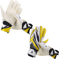 Geometric Print Goalkeeper Gloves - Blue Force Sports
