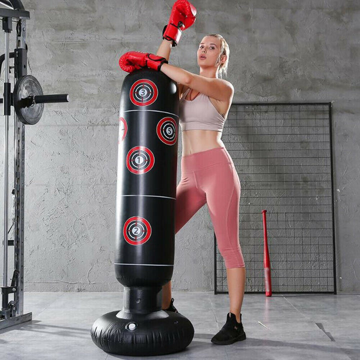 Inflatable Punching Sandbag - Blue Force Sports