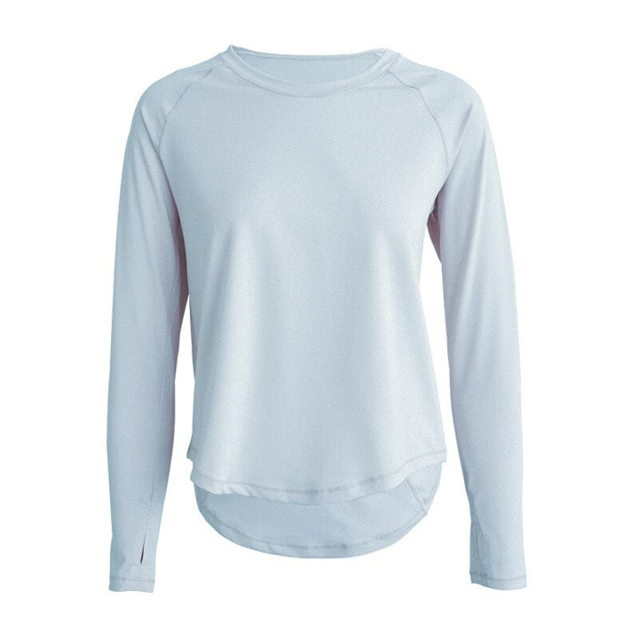 Women's Quick Dry Mesh Back Sports Long Sleeve - Blue Force Sports