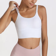 Women's Double Strap Sports Crop Top - Blue Force Sports