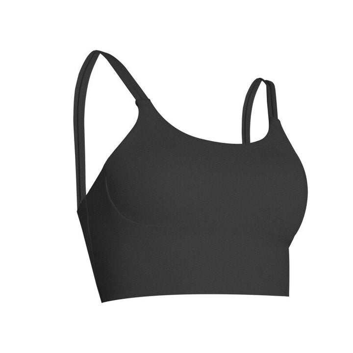 Women's Double Strap Sports Crop Top - Blue Force Sports