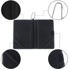 Black PU Leather Golf Scorecard Holder with Golf Marker