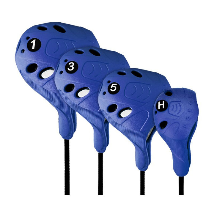 Waterproof High-Elastic Golf Club Head Covers 4 pcs Set - Blue Force Sports