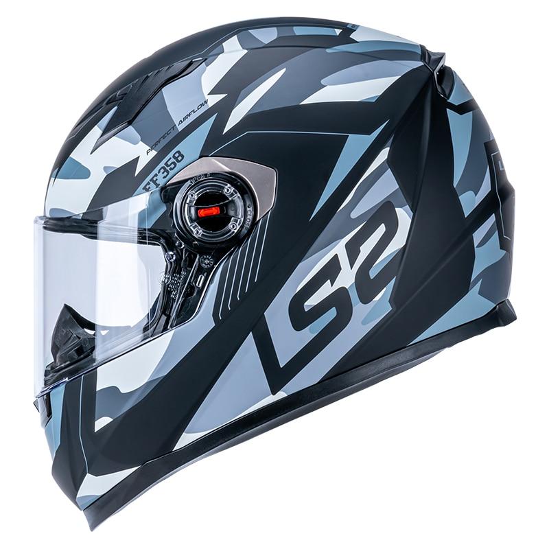 Full Face Racing Motorcycle Helmet - Blue Force Sports