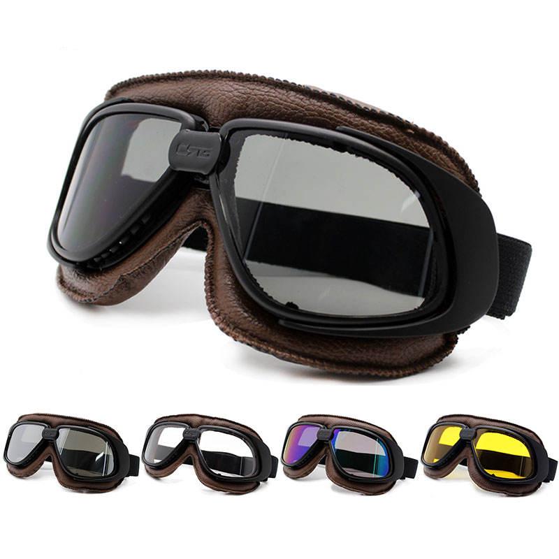 Moto Vintage Pilot Glasses - Blue Force Sports