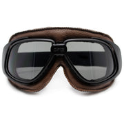 Moto Vintage Pilot Glasses - Blue Force Sports